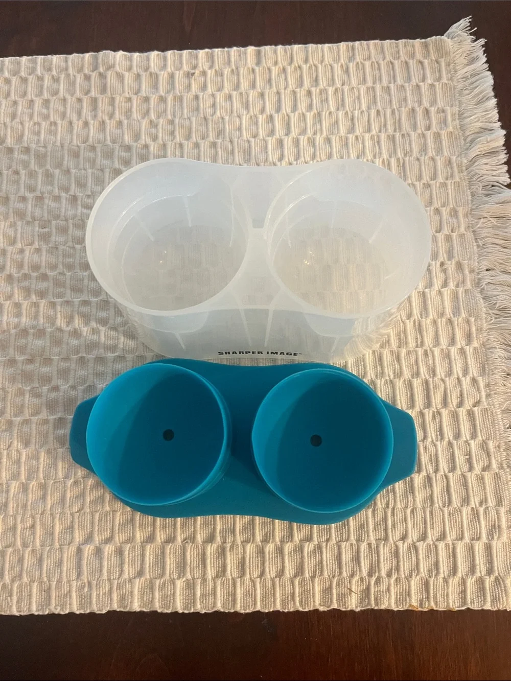 Sharper Image Teal and Clear Dual Silicone Freezer Mold